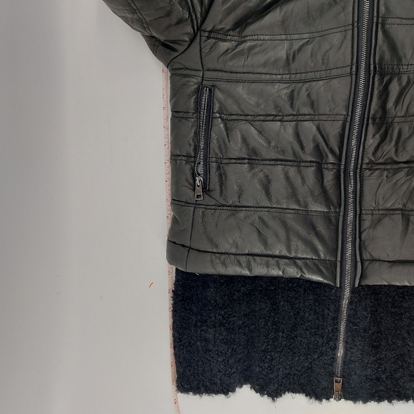 Roncarati lamb leather quilted bomber jacket with Alpaca Trim - Picture 16 of 16